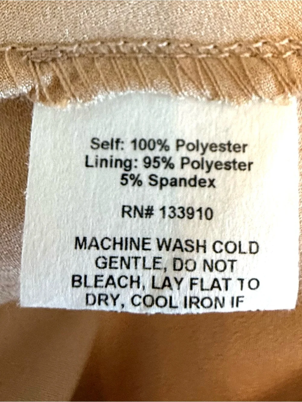 Show Me Your MuMu Beige Satin Maxi Dress XL Sleeveless Scoop Neck